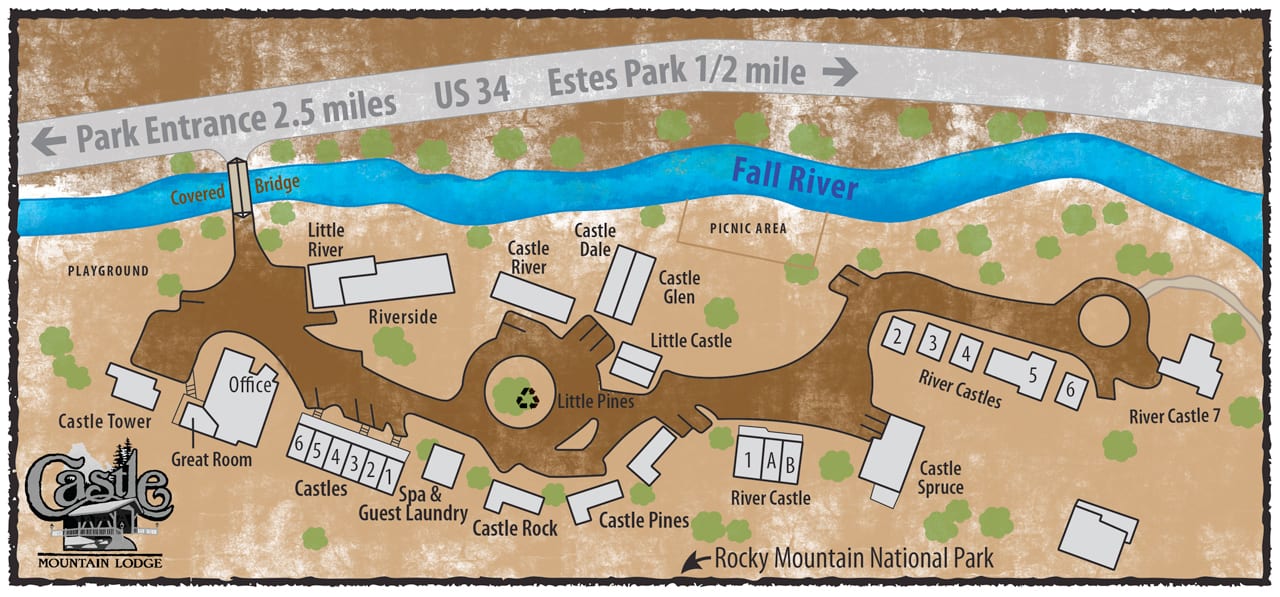 Castle Mountain Lodge Property Map